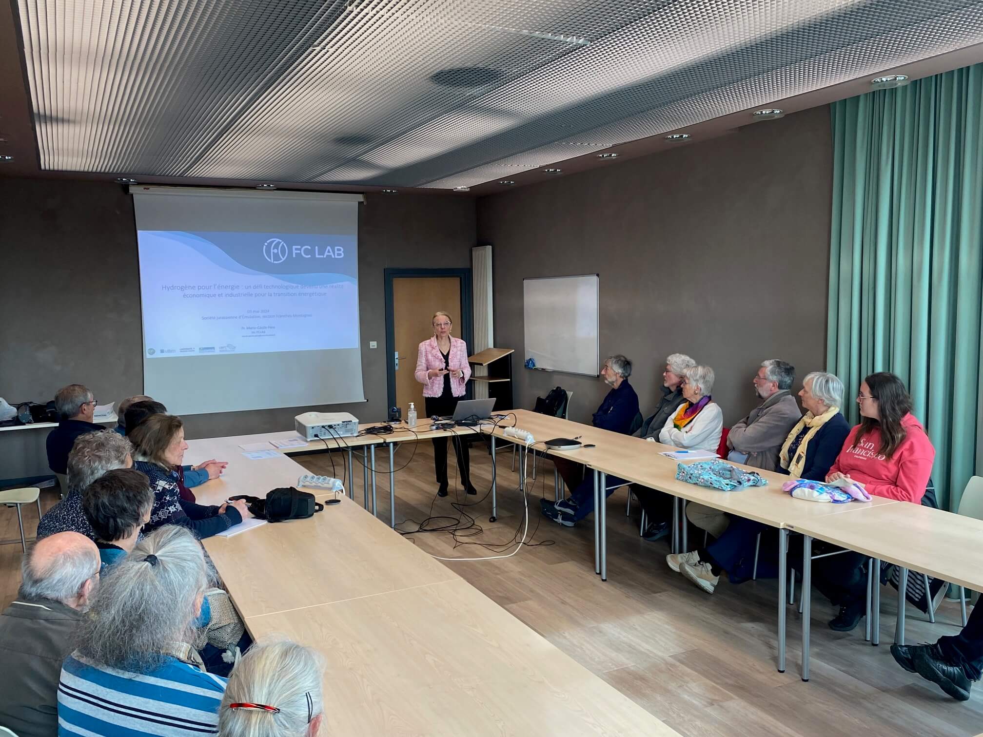 Le 4 mai 2024 une visite da la plateforme Hydrogène Energie par la section Franches-Montagnes de la Société Jurassienne d’Emulation